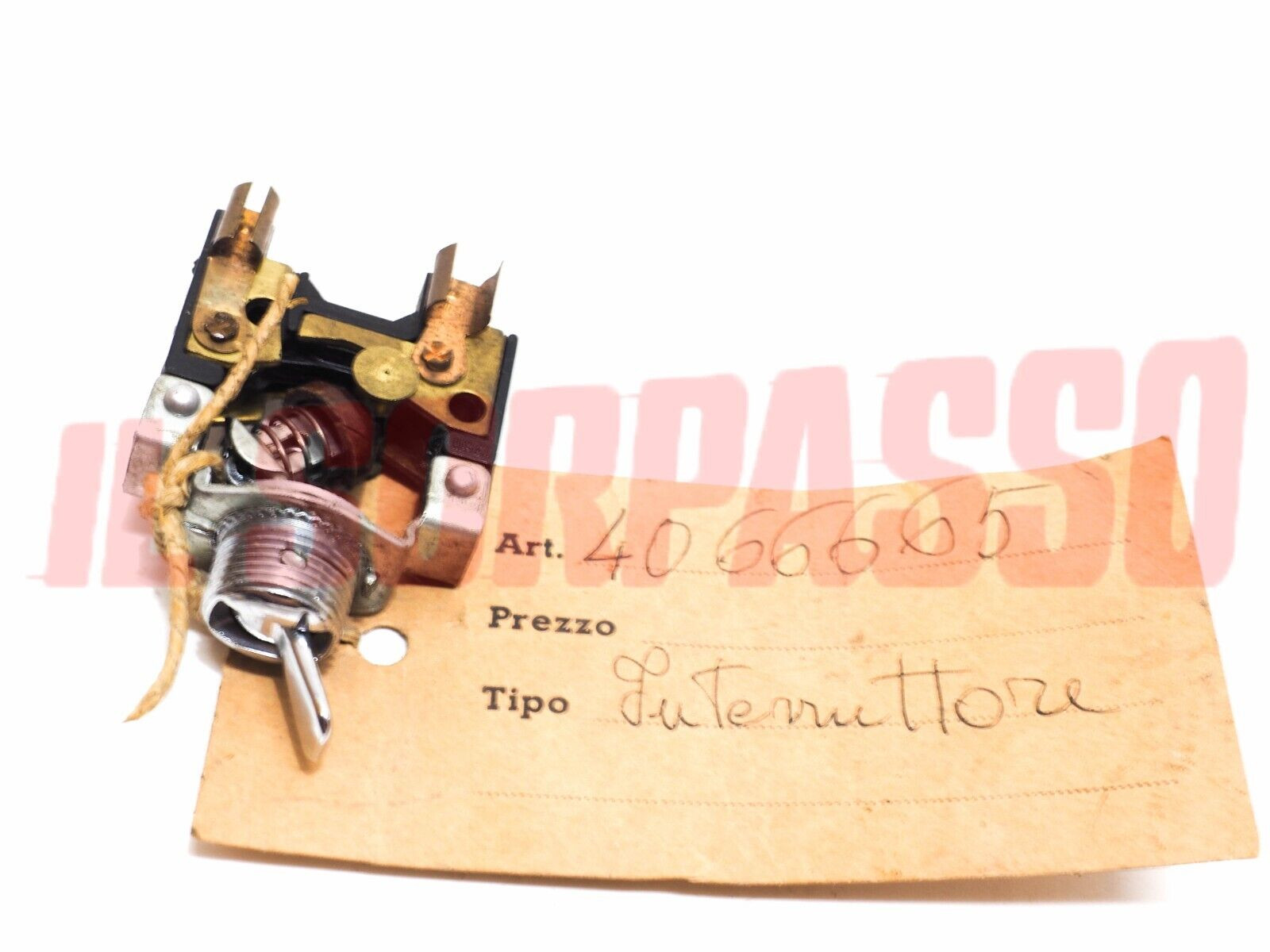 INTERRUTTORE CRUSCOTTO MONOSCATTO FIAT 500 N AUTOBIANCHI BIANCHINA TRASFORMABILE