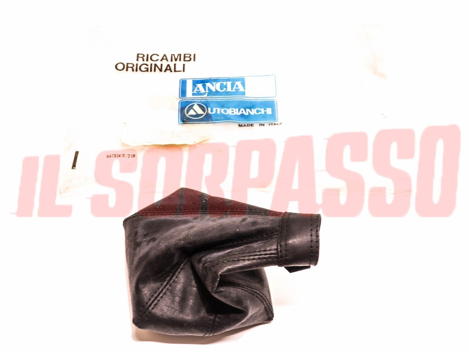 CUFFIA LEVA CAMBIO PELLE LANCIA GAMMA BERLINA ORIGINALE 82371819