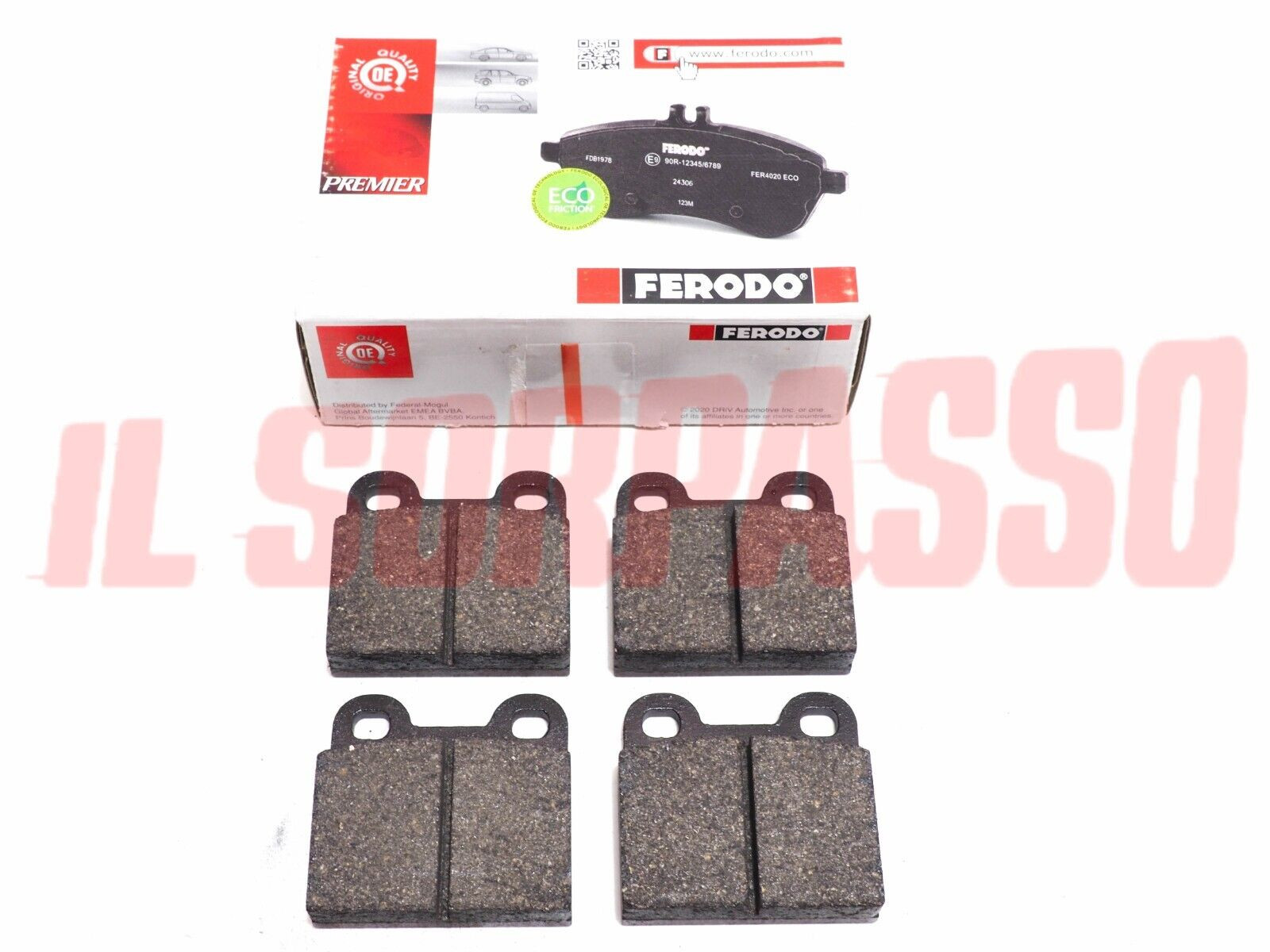 PASTICCHE FRENO POSTERIORI FERODO ALFA ROMEO DUETTO GT BERLINA  IMPIANTO ATE