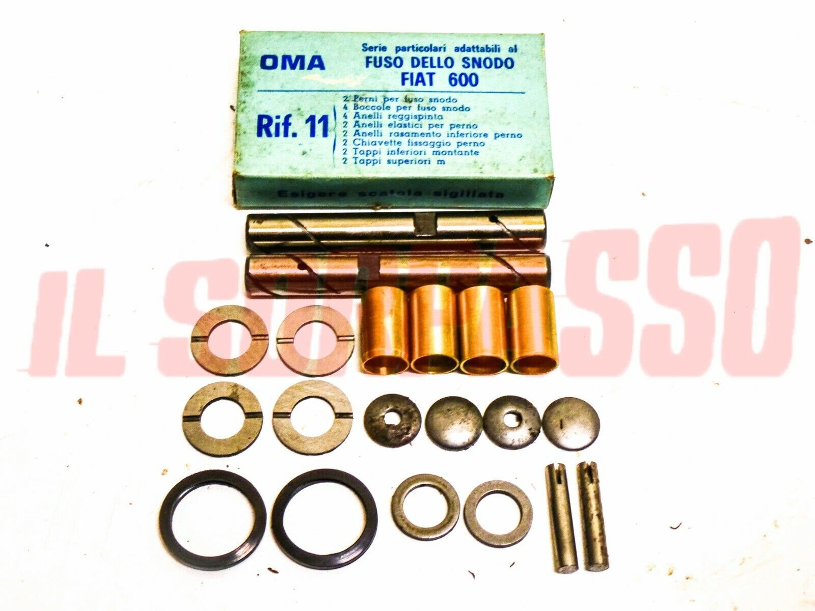 KIT PERNI FUSI A SNODO REVISIONE FUSELLI FIAT 600 PRIME SERIE ORIGINALI