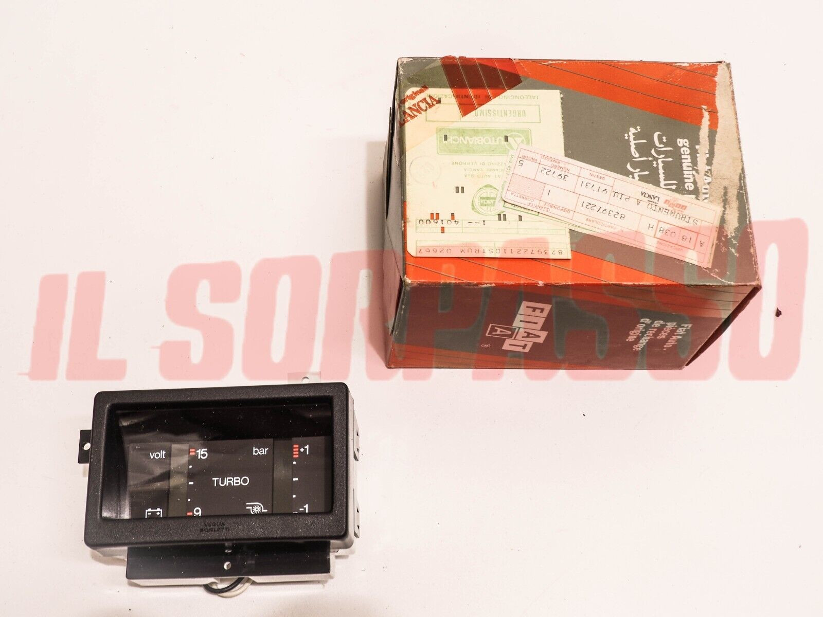 STRUMENTO VOLTMETRO MANOMETRO TURBO CRUSCOTTO LANCIA DELTA HF INTEGRALE 82397221