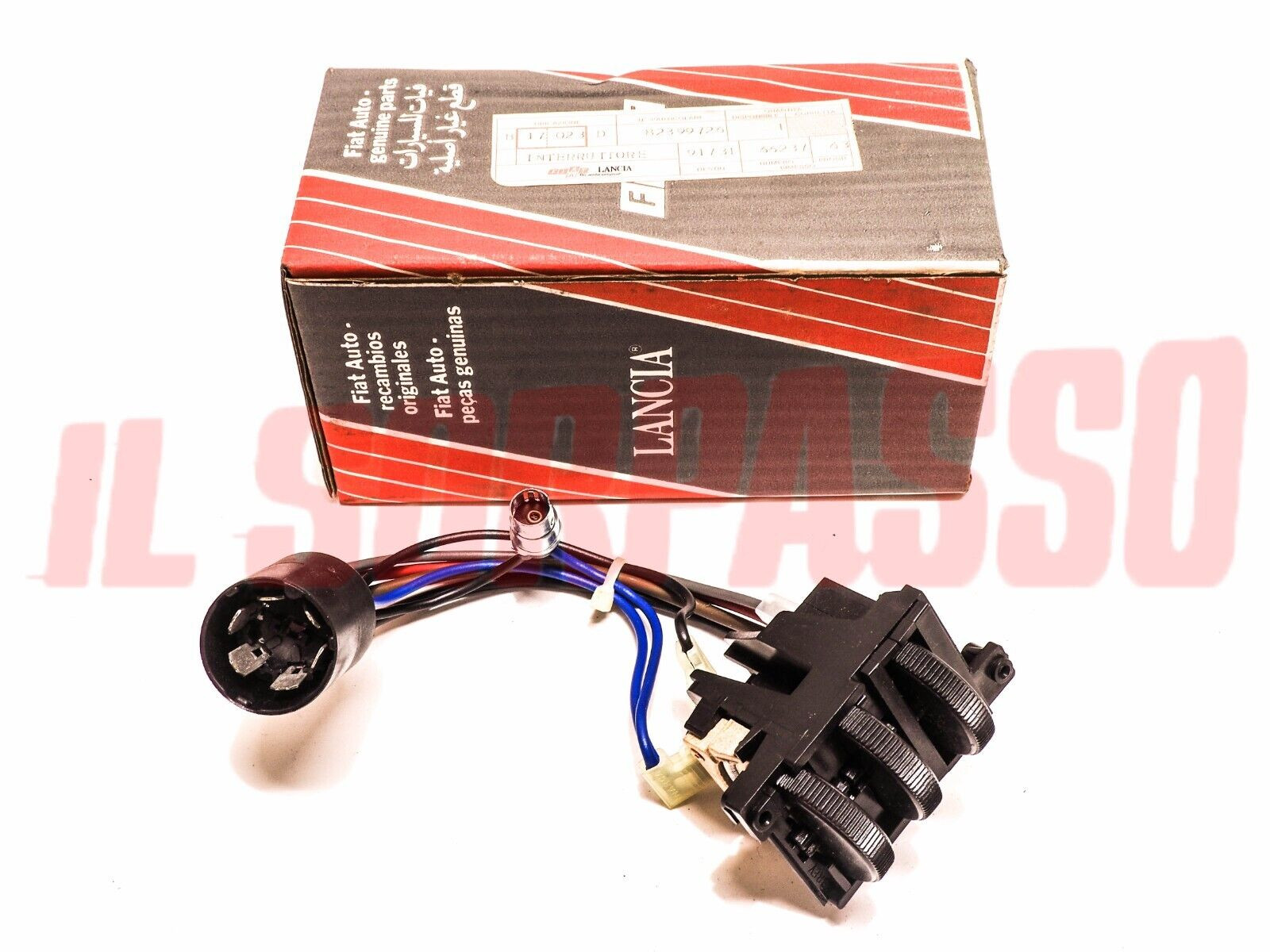 INTERRUTTORE REGOLAZIONE LUCE CRUSCOTTO LANCIA DELTA LX 1982 ORIGINALE 82399726