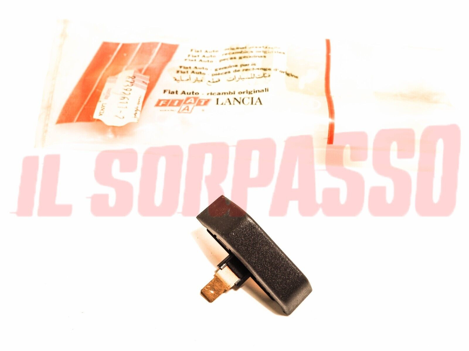 PULSANTE CLACSON CONTATTO VOLANTE STERZO LANCIA PRISMA MARRONE 82392611