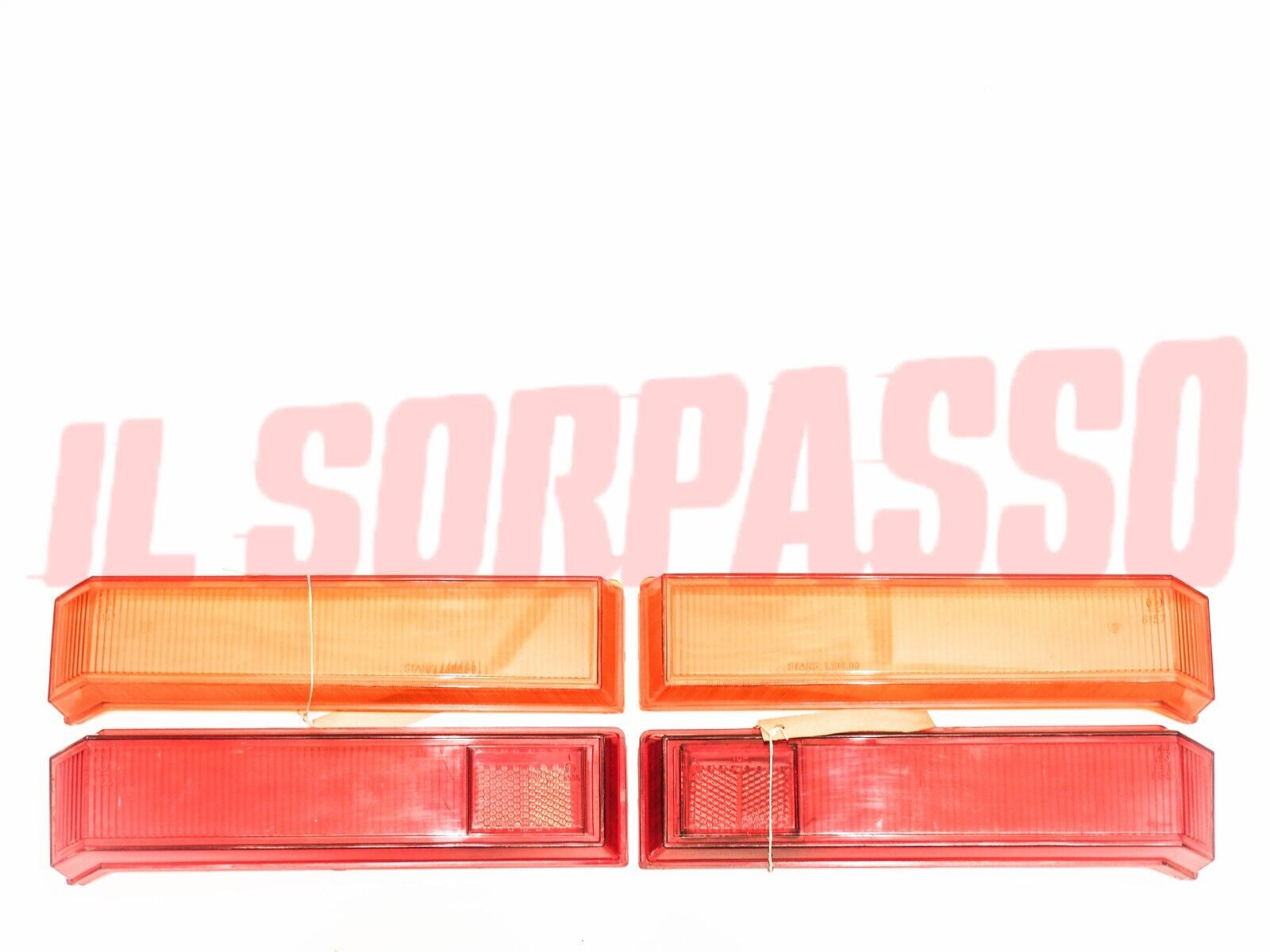 PLASTICHE FANALI FARI POSTERIORI FIAT 130 BERLINA ORIGINALI STARS