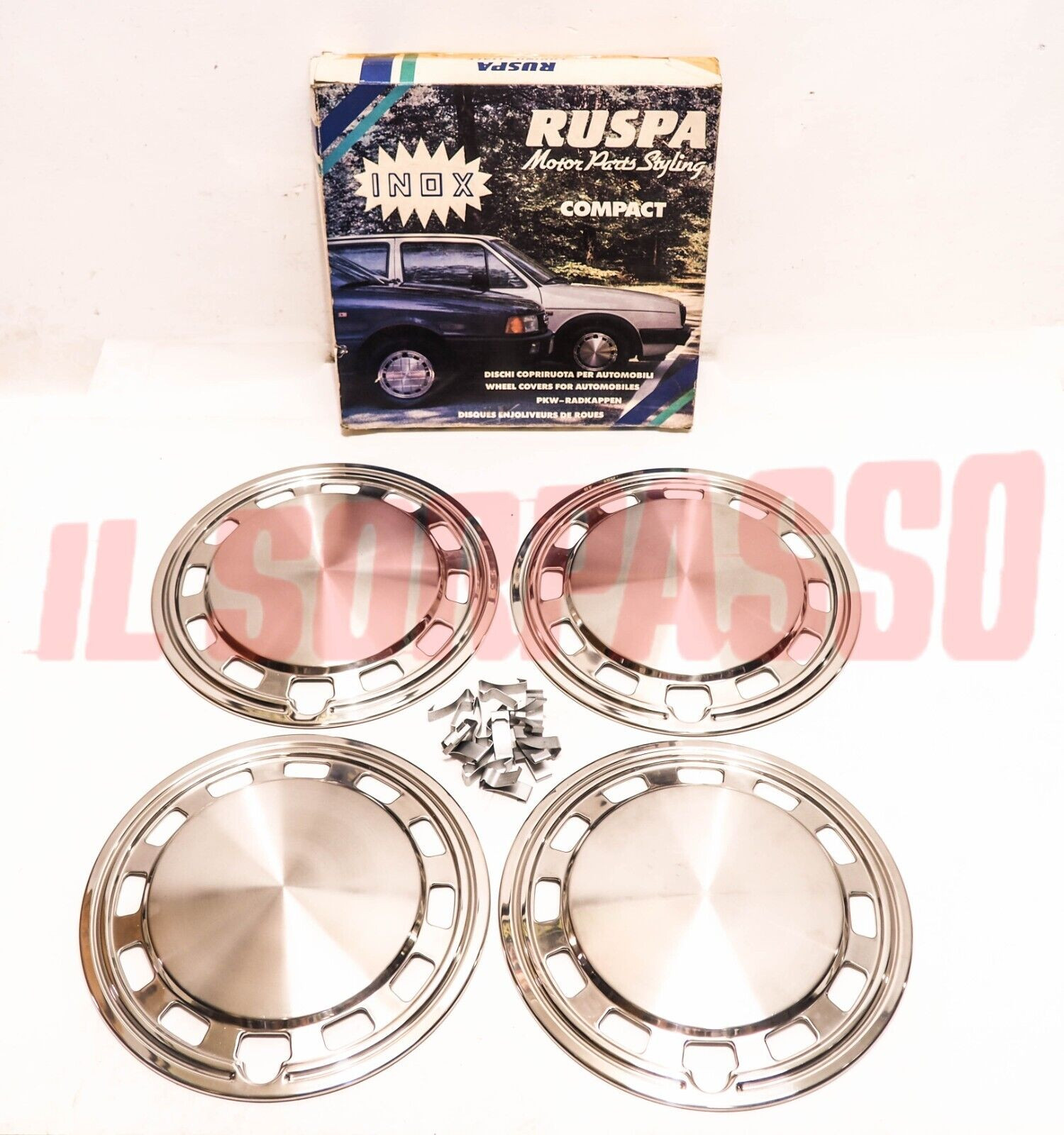 BORCHIE COPRI CERCHI ACCESSORI 13 POLLICI FIAT RITMO UNO Y10 ALFA 75 90 DELTA