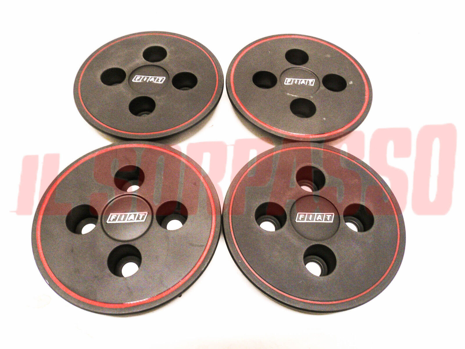 COPPE RUOTA BORCHIE COPRI MOZZO FIAT RITMO ABARTH CON SCRITTA ORIGINALI