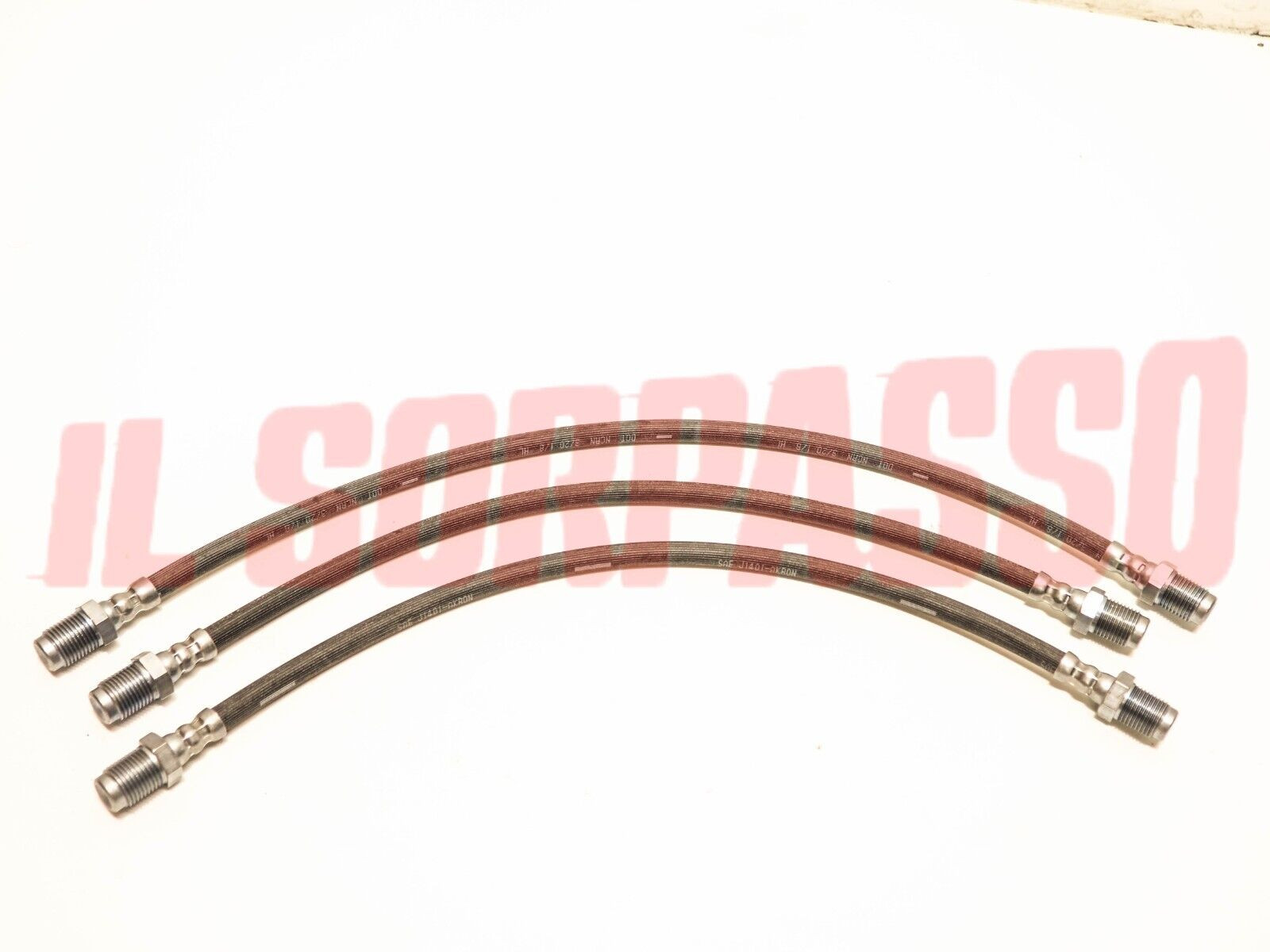 TUBI FRENO ANTERIORI + POSTERIORE FIAT 1100 ALR + BLR + ELR FINO A 03/51