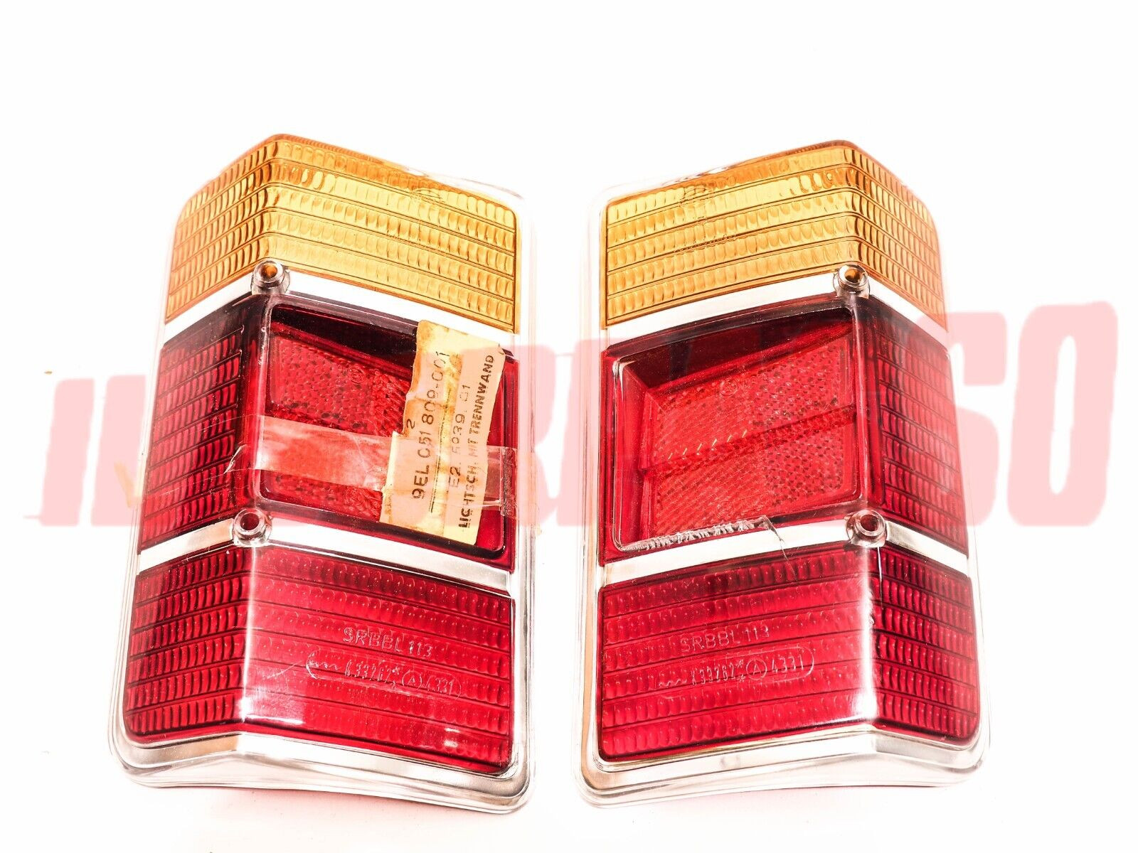 PLASTICHE FARI FANALI POSTERIORI OPEL KADETT B CARAVAN ORIGINALI HELLA