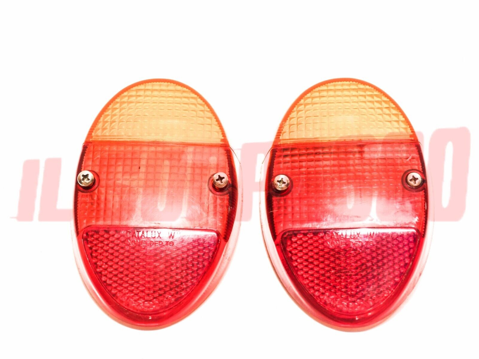 PLASTICHE FANALI POSTERIORI DESTRO SINISTRO VOLKSWAGEN MAGGIOLINO 1 S ORIGINALI 