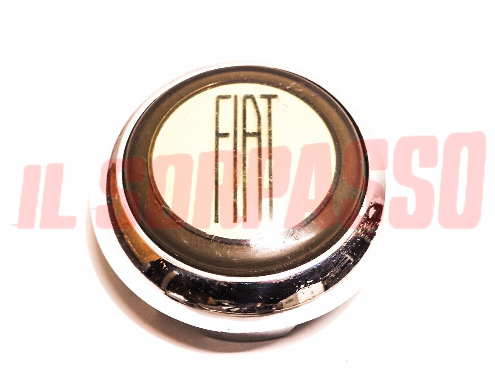 PULSANTE CLACSON VOLANTE STERZO FIAT 1100 103 BAULETTO - E - TV ORIGINALE