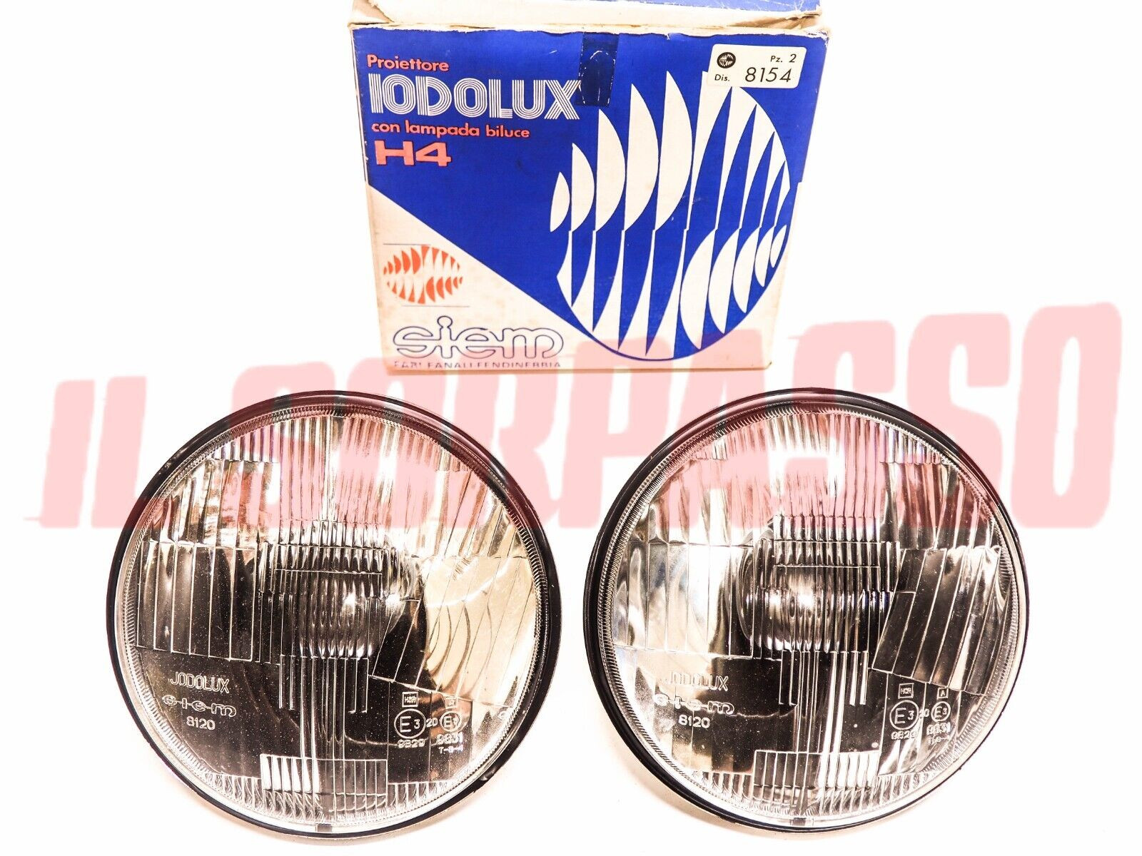 GRUPPI OTTICI FANALI FARI SIEM H4 ALFA ROMEO DUETTO SPIDER 3 - 4 SERIE ORIGINALI