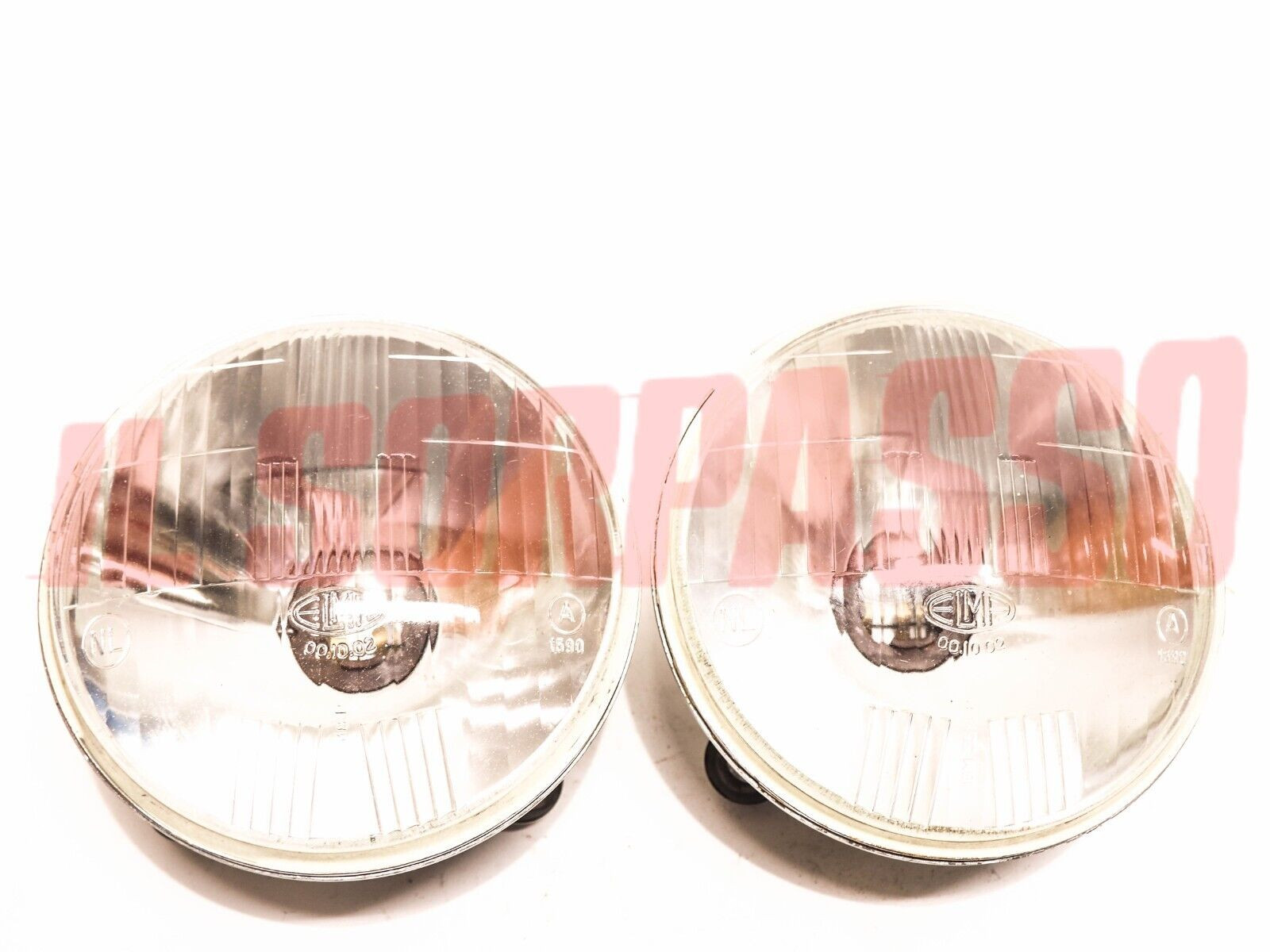 GRUPPI OTTICI + SEDI FARO + PORTA LAMPADA + CUFFIE FIAT 500 N D ORIGINALI ELMA