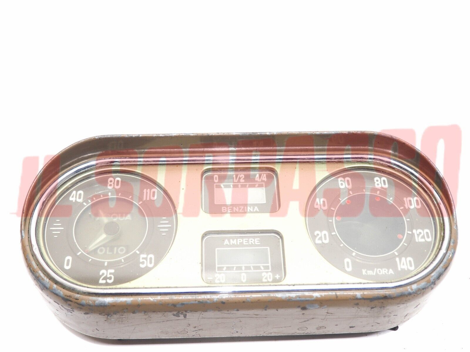 STRUMENTO CONTACHILOMETRI CRUSCOTTO FIAT 1400 BERLINA CABRIO SEMICOMPLETO