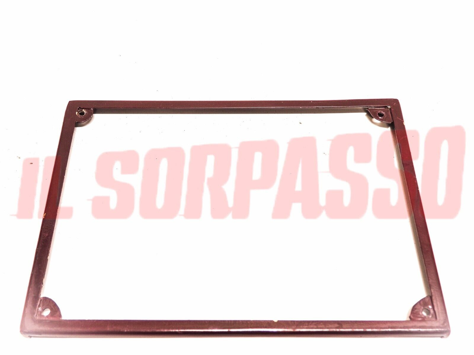 CORNICE PORTA TARGA POSTERIORE NERA ALFA ROMEO LANCIA FIAT ANNI 30 40 ORIGINALE