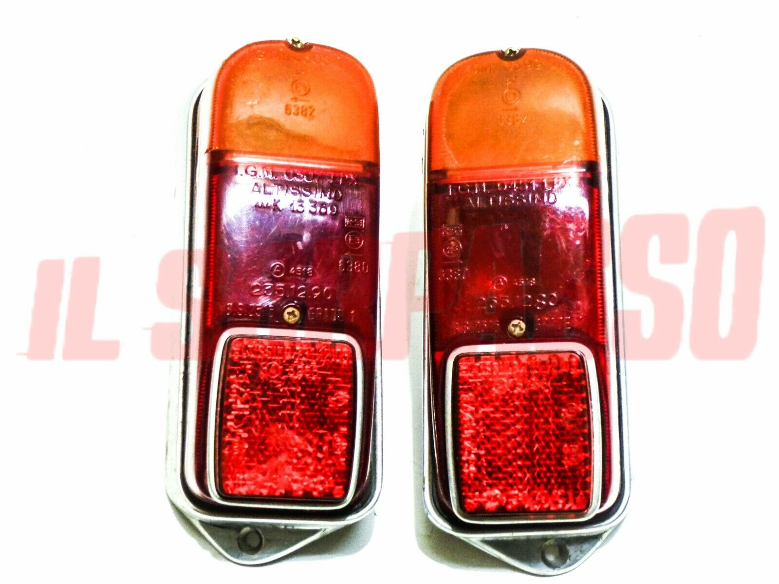 FANALI POSTERIORI DESTRO + SINISTRO FIAT 600 D ORIGINALI ALTISSIMO