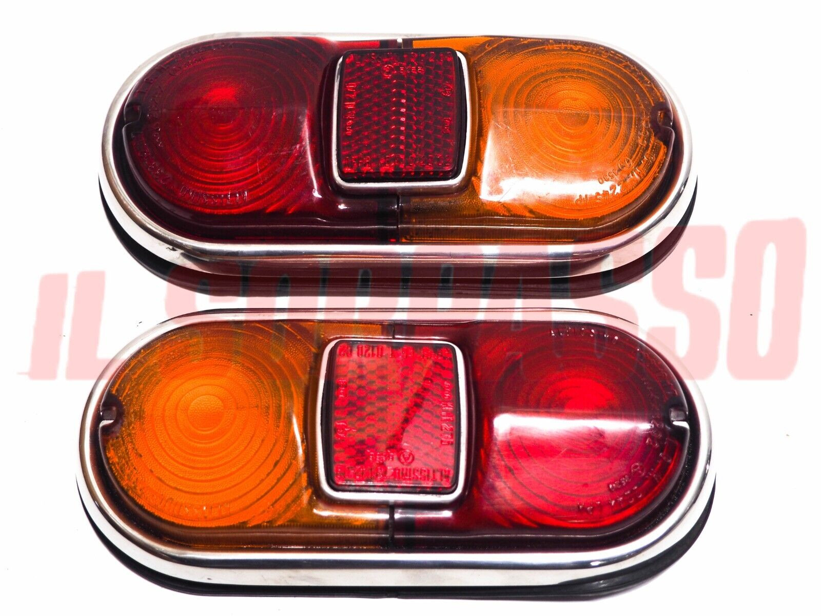 FANALI FARI POSTERIORI + GUARNIZIONI FIAT 1300 1500 BERLINA ORIGINALI ALTISSIMO