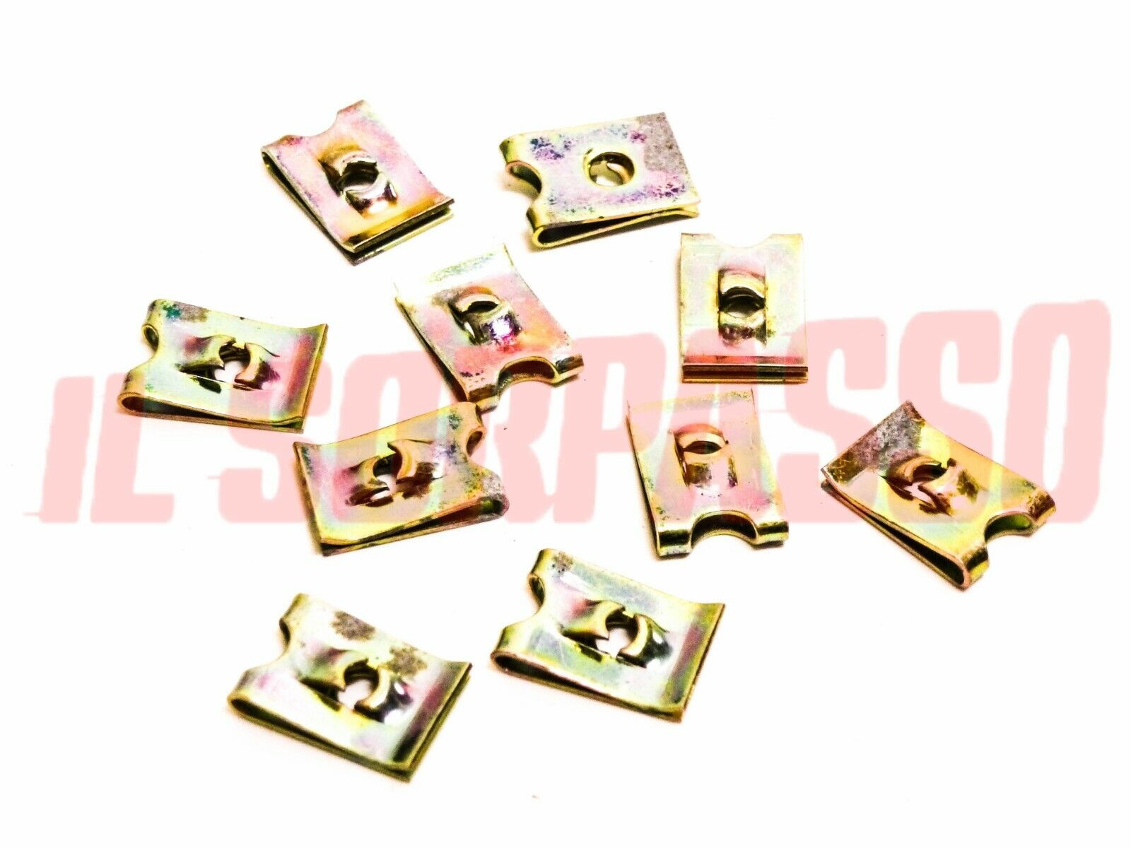 MOLLA MOLLETTA PIASTRINA VITI AUTOFILETTANTI FIAT 124 125 126 127 128 131 10 PZ