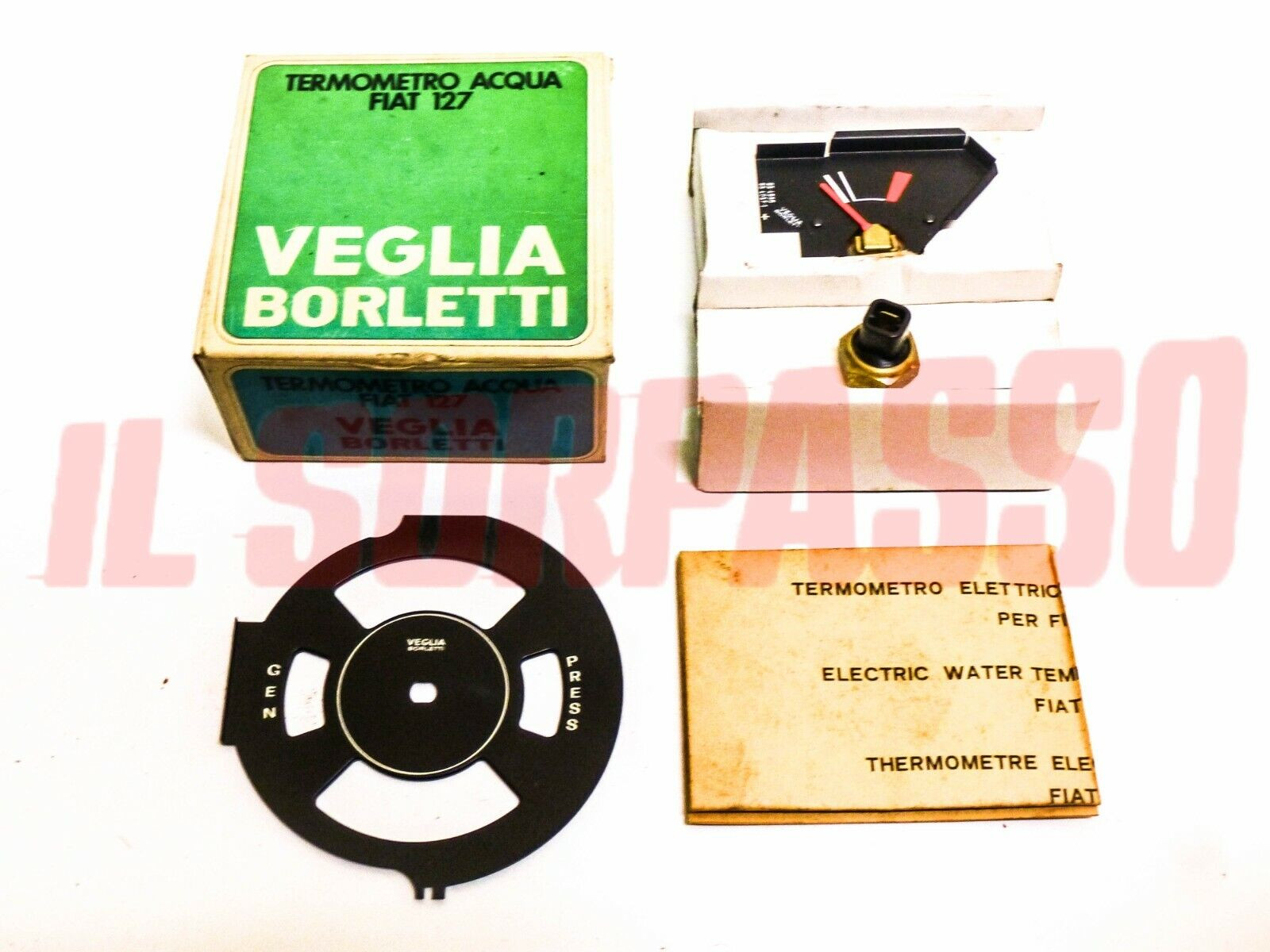 MODIFICA STRUMENTO CONTACHILOMETRI TERMOMETRO ACQUA BULBO FIAT 127 1S VEGLIA