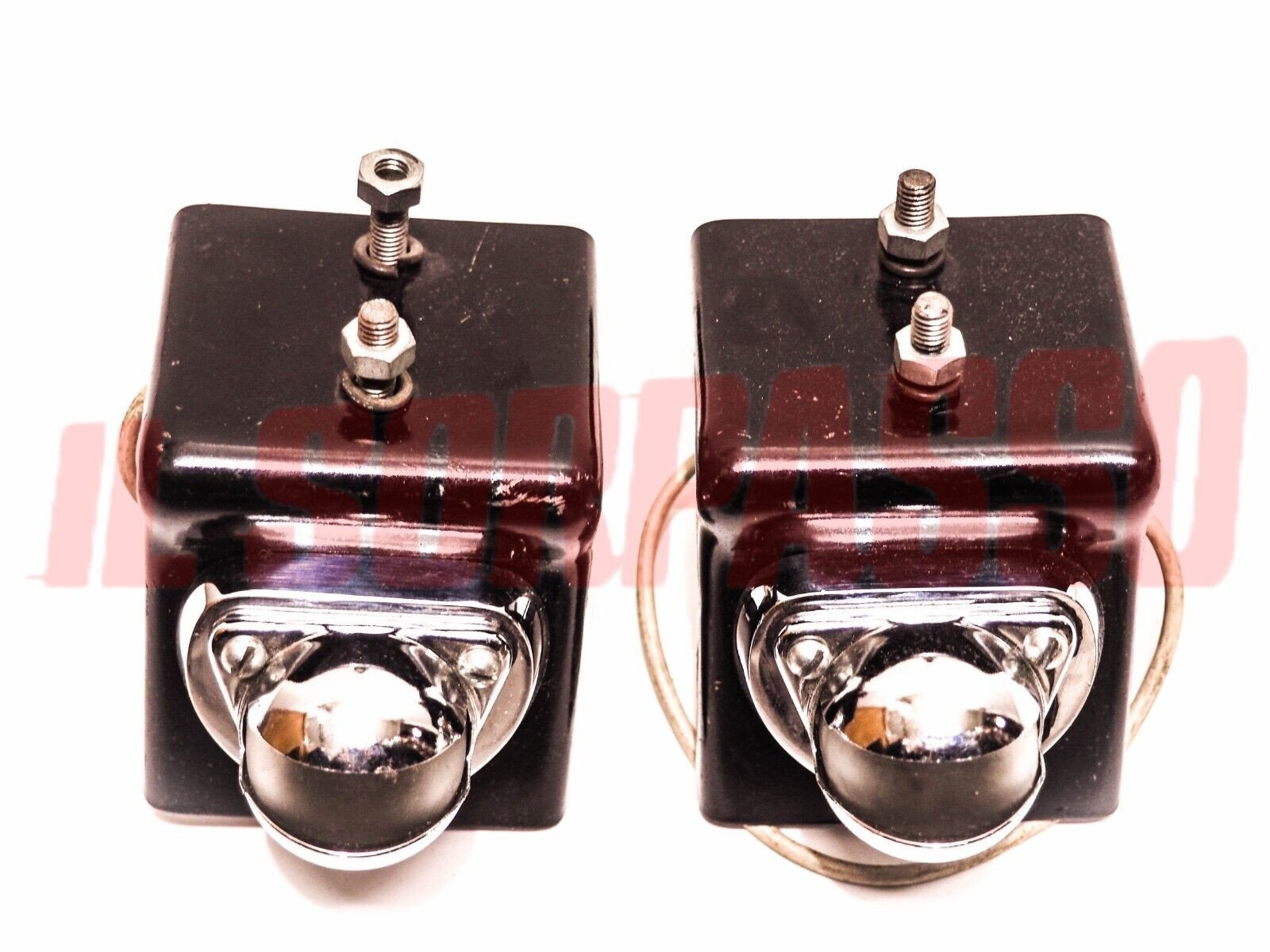 FANALINI LUCI TARGA APPLICAZIONE VETTURA SPORTIVA ANNI 50 60 BARCHETTA FERRARI