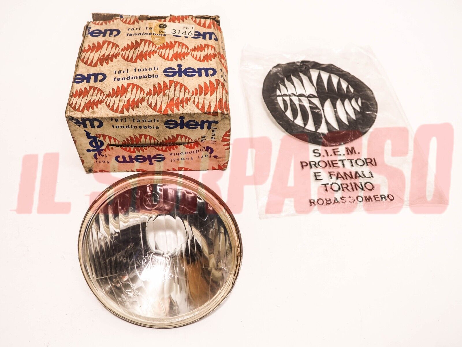GRUPPO OTTICO FANALE FARO SIEM VESPA GS 150 160 VNB VBA 125 VNA  ORIGINALE