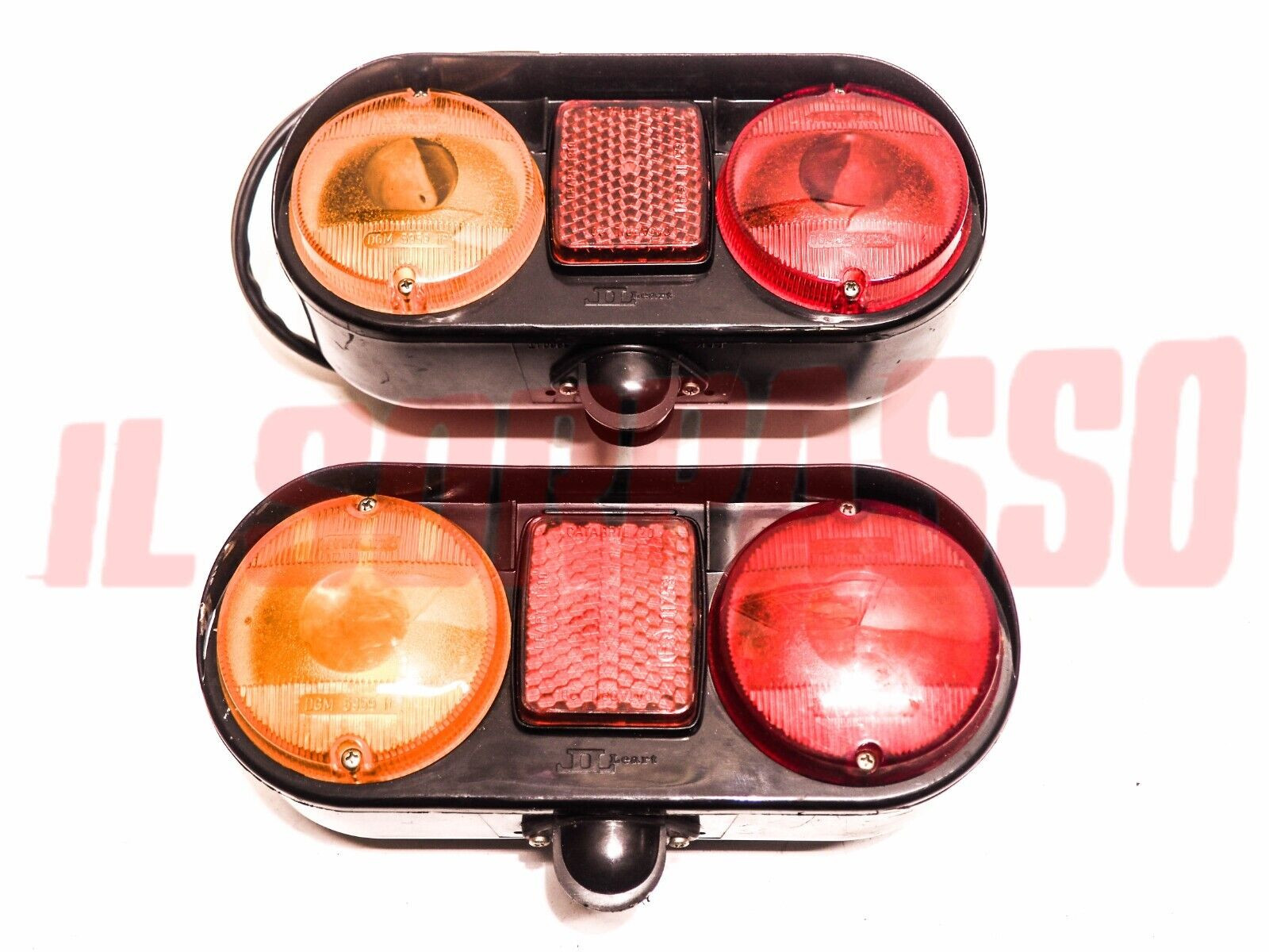 FANALI FARI POSTERIORI RIMORCHI AUTOCARRI EPOCA FIAT OM ANNI 70 80 MARCA LEART