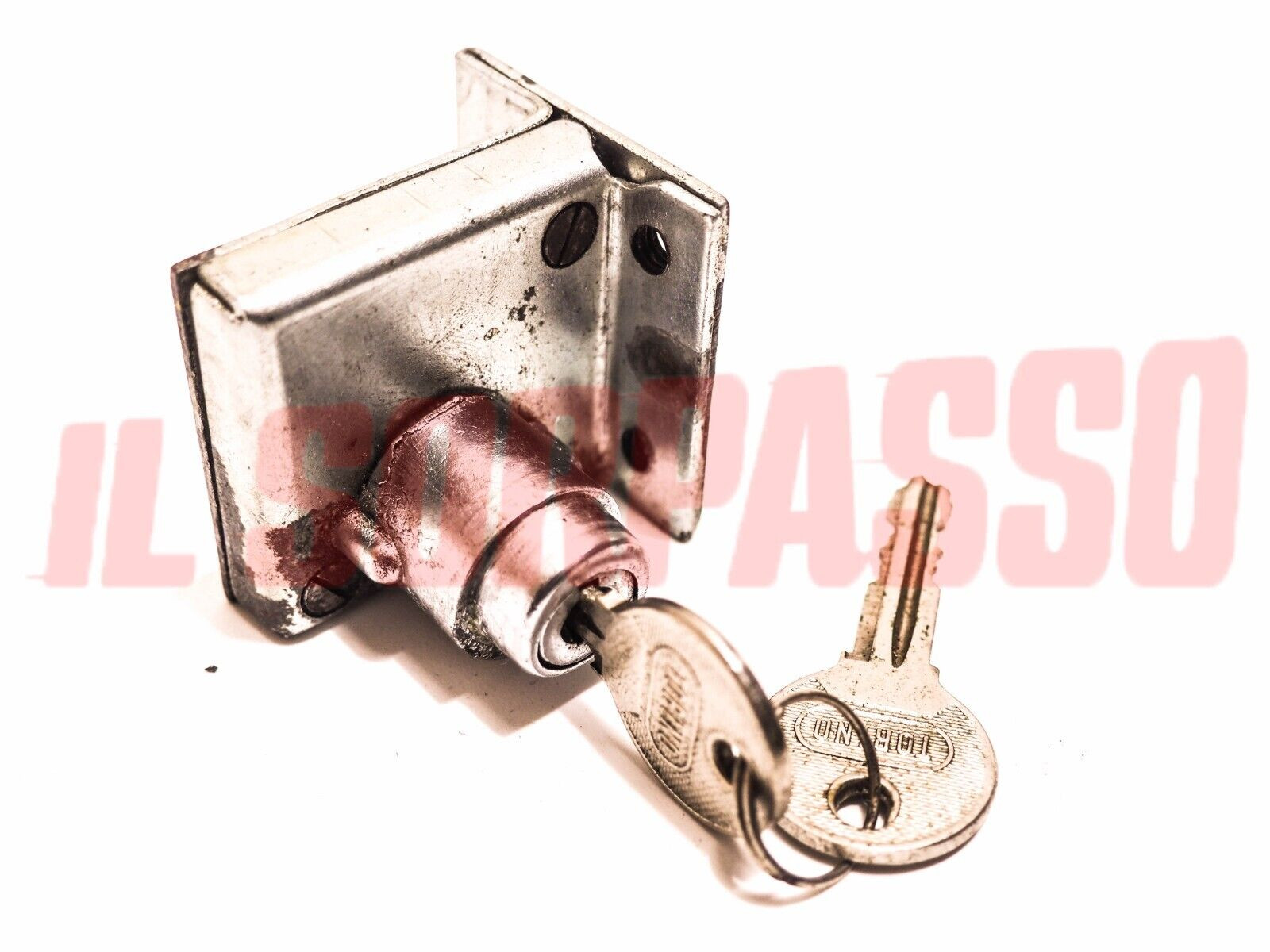 BLOCCHETTO CON CHIAVE PORTA SINISTRA FIAT TOPOLINO 500 A B C ORIGINALE