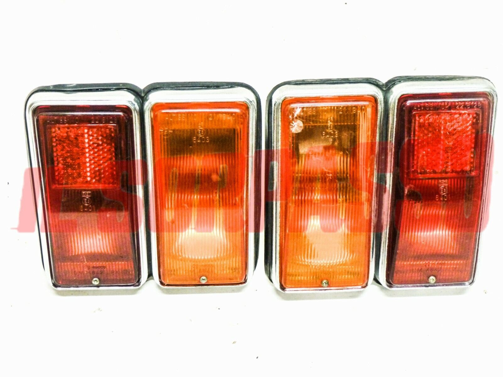 FANALE POSTERIORE DESTRO + SINISTRO FIAT 125 BERLINA 1 SERIE ORIGINALE