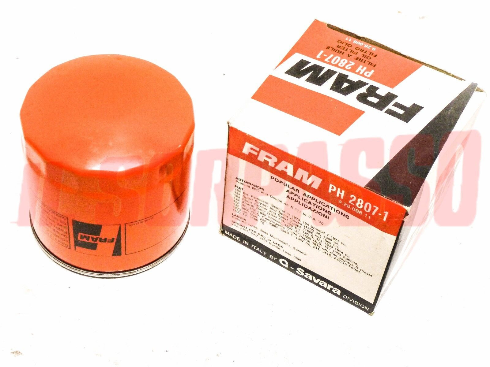 FILTRO OLIO  FRAM FIAT 124 BERLINA SPECIAL T COUPE SPIDER 125 132 LANCIA BETA 