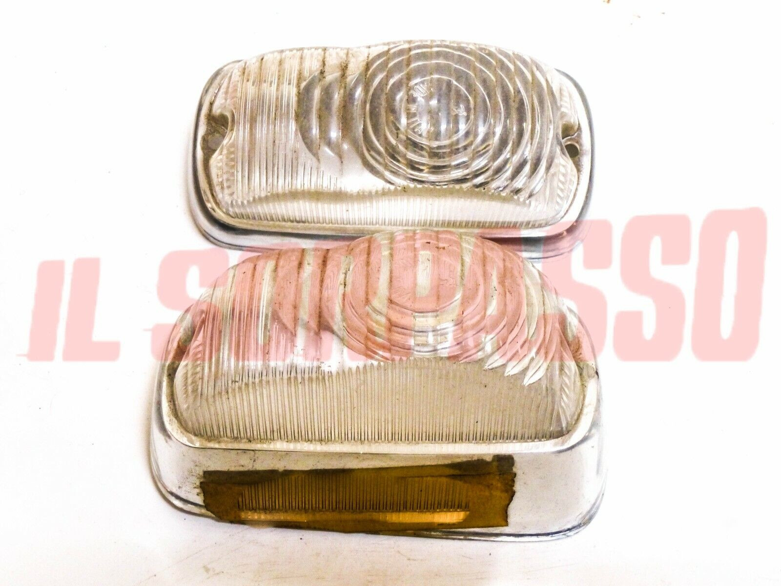 PLASTICHE FANALINI ANTERIORI ALFA ROMEO DAUPHINE ONDINE ORIGINALI