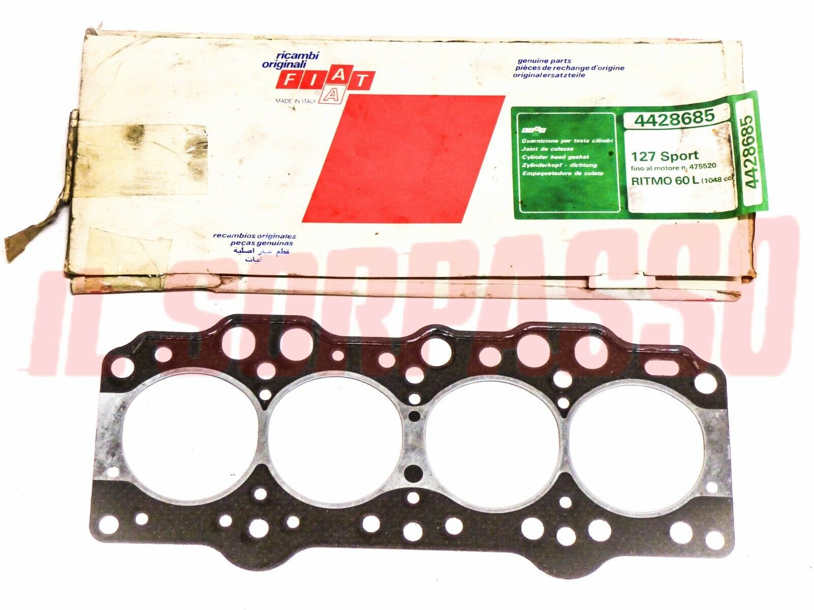 GUARNIZIONE TESTA TESTATA MOTORE FIAT 127 SPORT - RITMO 60 L ORIGINALE 4428685