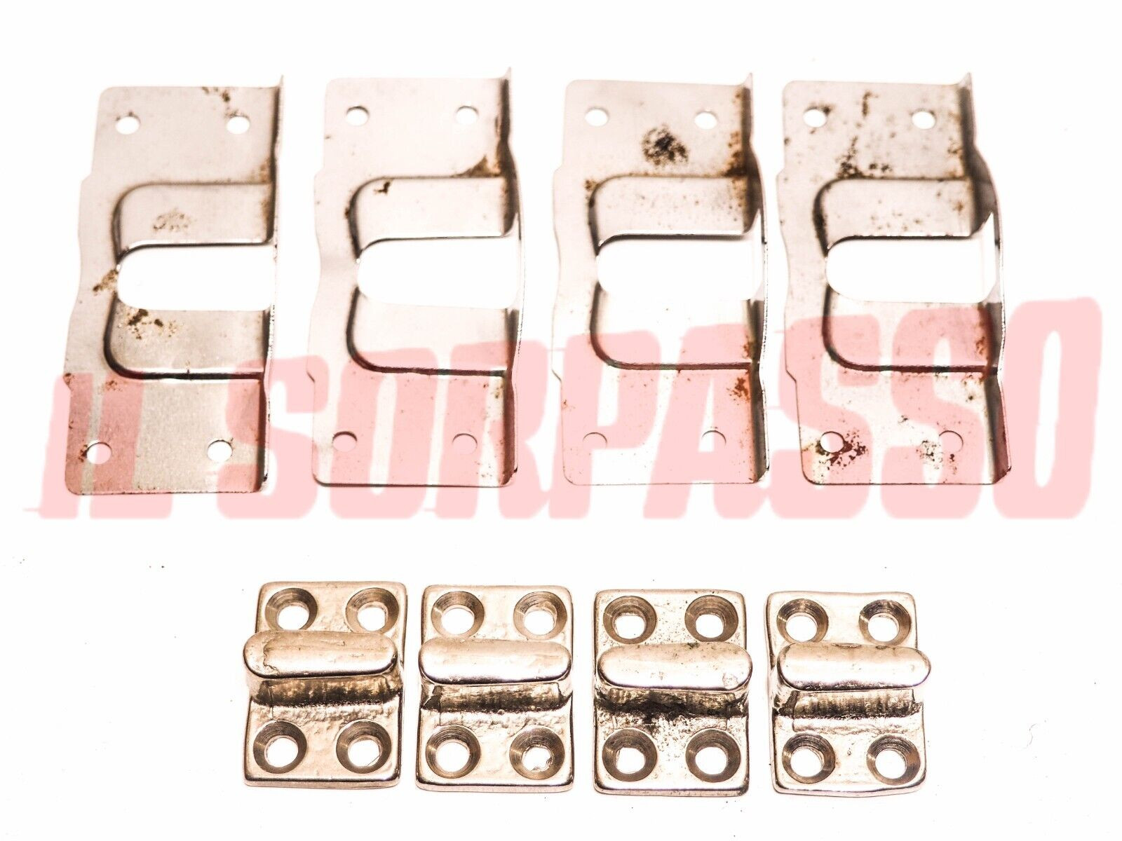 PLACCHE + RISCONTRI PORTA DESTRA + SINISTRA FIAT TOPOLINO 500 A B C 1 SERIE