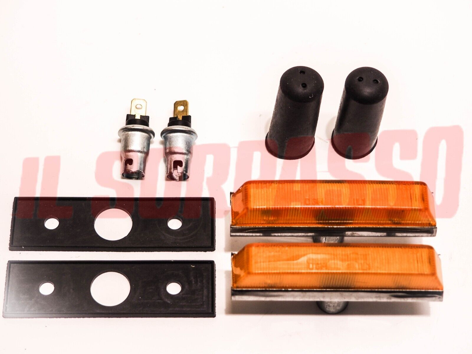 FANALINI FRECCE LATERALI DESTRA SINISTRA GUARNIZIONI FIAT 1200 1500 SPIDER LEART