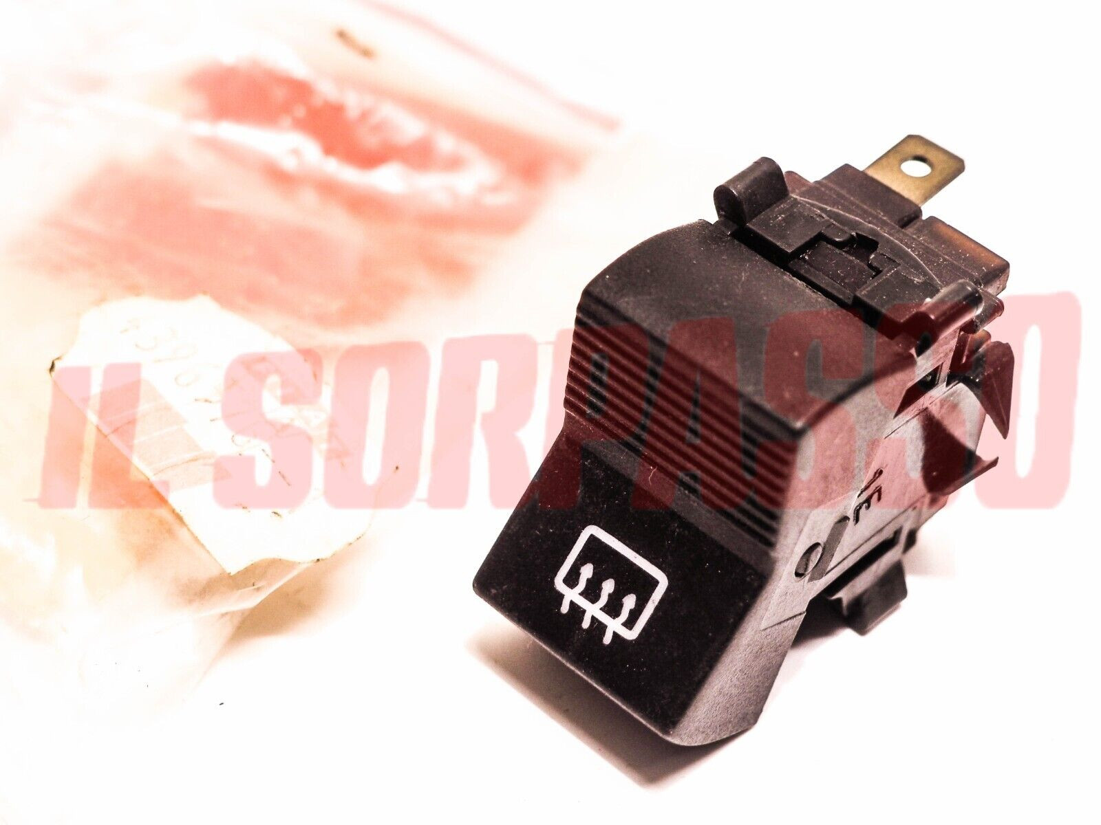 INTERRUTTORE NERO CRUSCOTTO LUNOTTO TERMICO AUTOBIANCHI A112 ABARTH 4 5 6 7 S