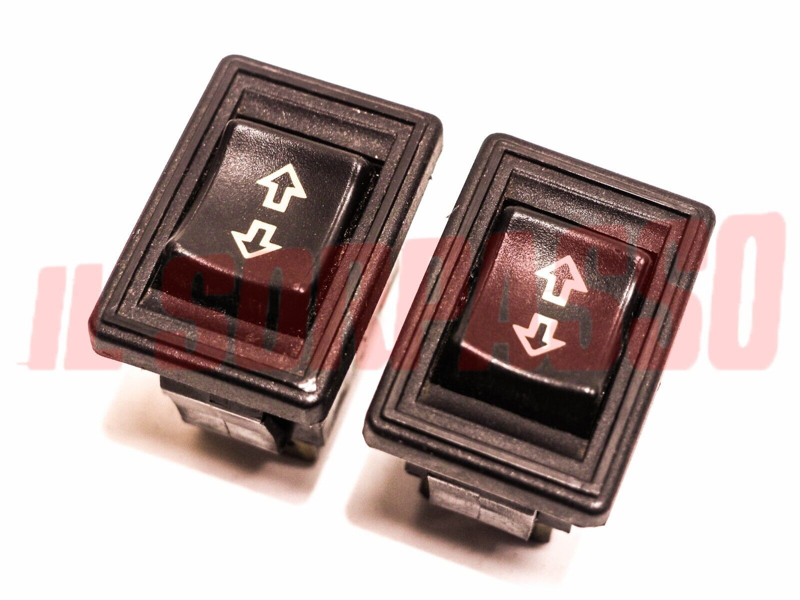 INTERRUTTORI ALZAVETRO ELETTRICI SERIGRAFIE ARANCIO LANCIA GAMMA BERLINA COUPE