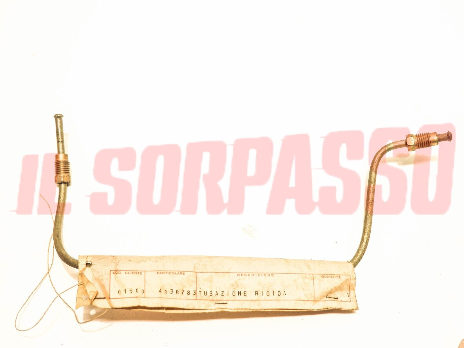 TUBO FRENO DA DEVIATORE A PINZA POSTERIORE DESTRA IN RAME AUTOBIANCHI A111