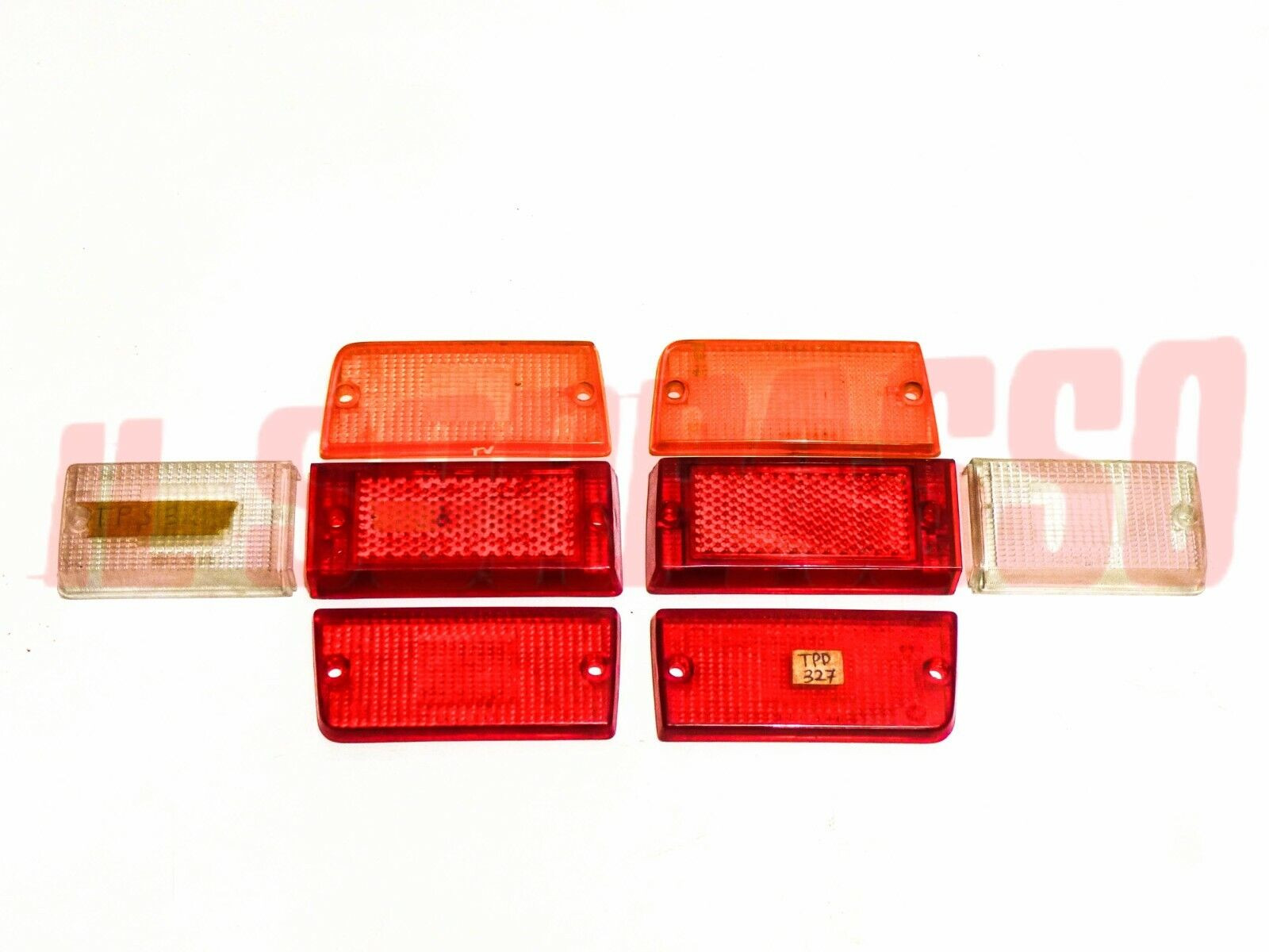 PLASTICHE FANALI POSTERIORI DESTRO SINISTRO FIAT 131 1 SERIE + ABARTH ORIGINALI