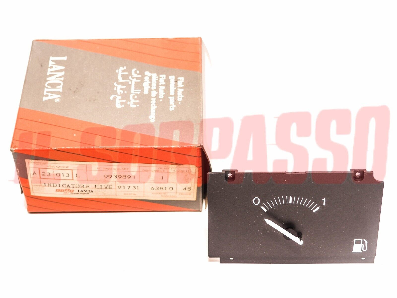 STRUMENTO INDICATORE BENZINA CRUSCOTTO AUTOBIANCHI Y10 ORIGINALE 9939891