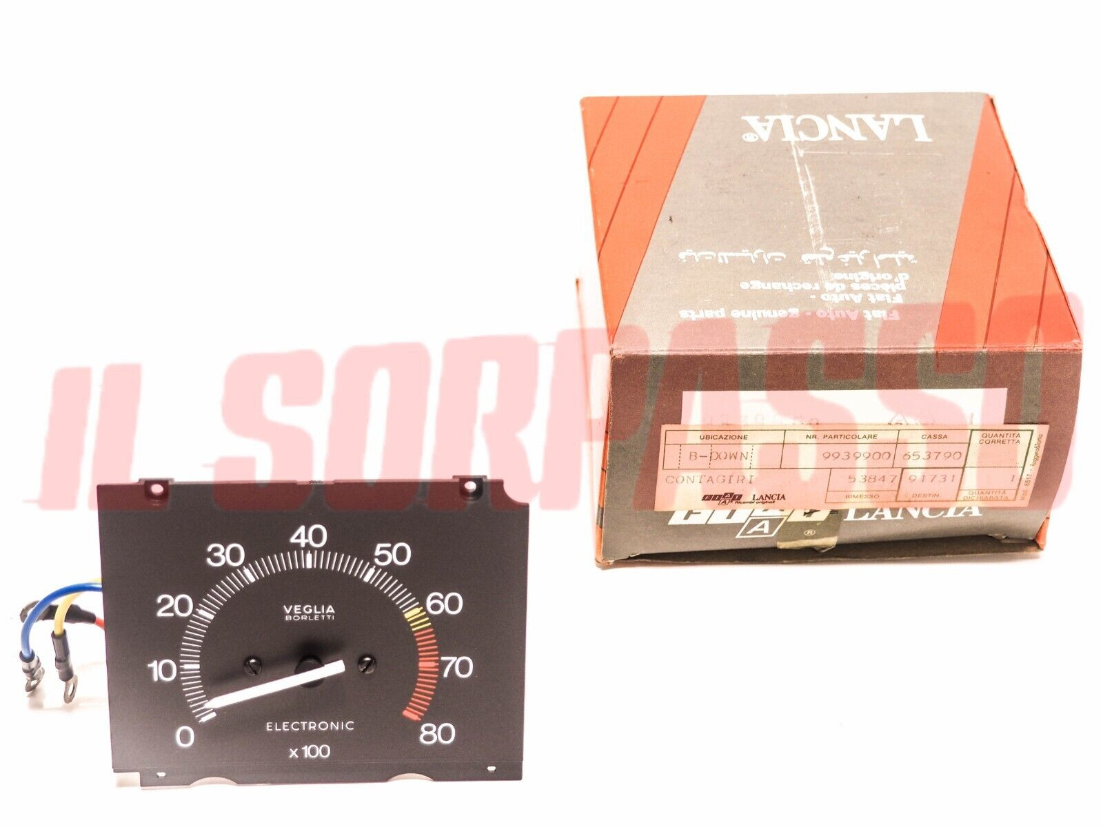 STRUMENTO CONTAGIRI CRUSCOTTO AUTOBIANCHI Y10 TURBO ORIGINALE 9939900