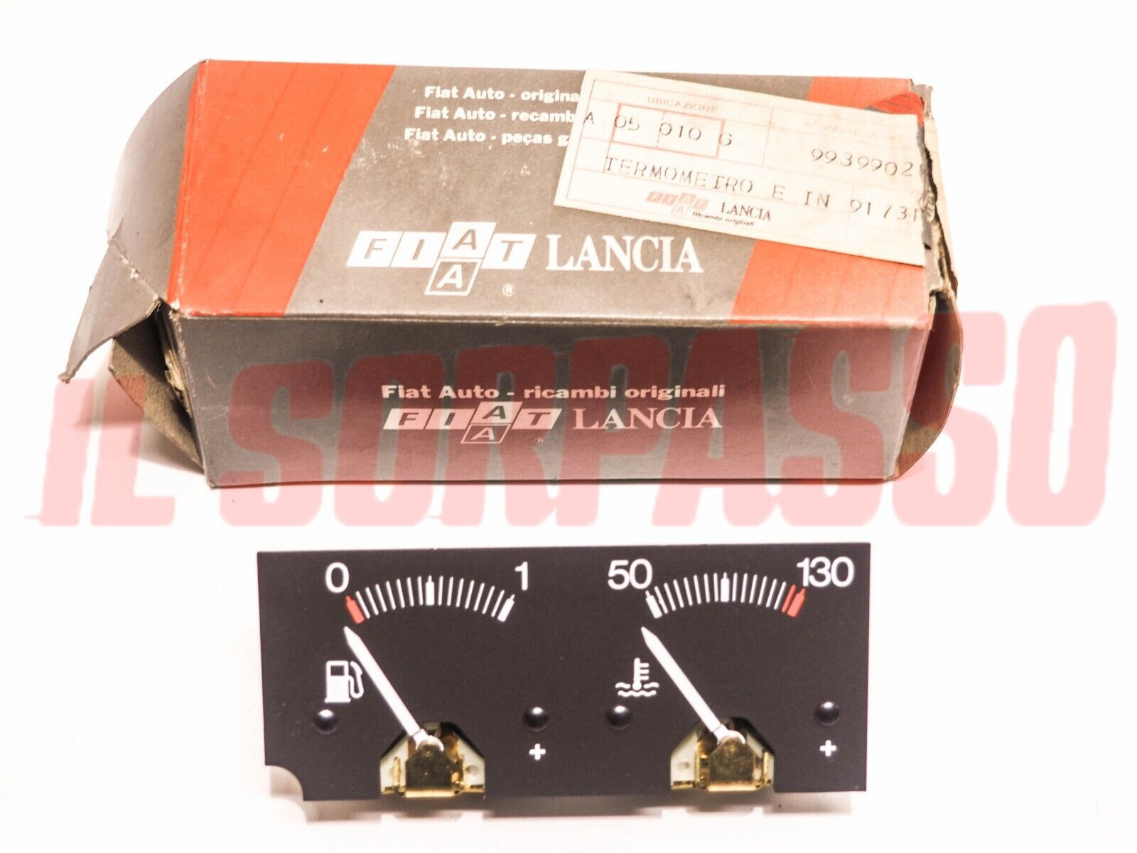 STRUMENTO BENZINA + ACQUA CRUSCOTTO AUTOBIANCHI Y10 + TURBO ORIGINALE 9939902