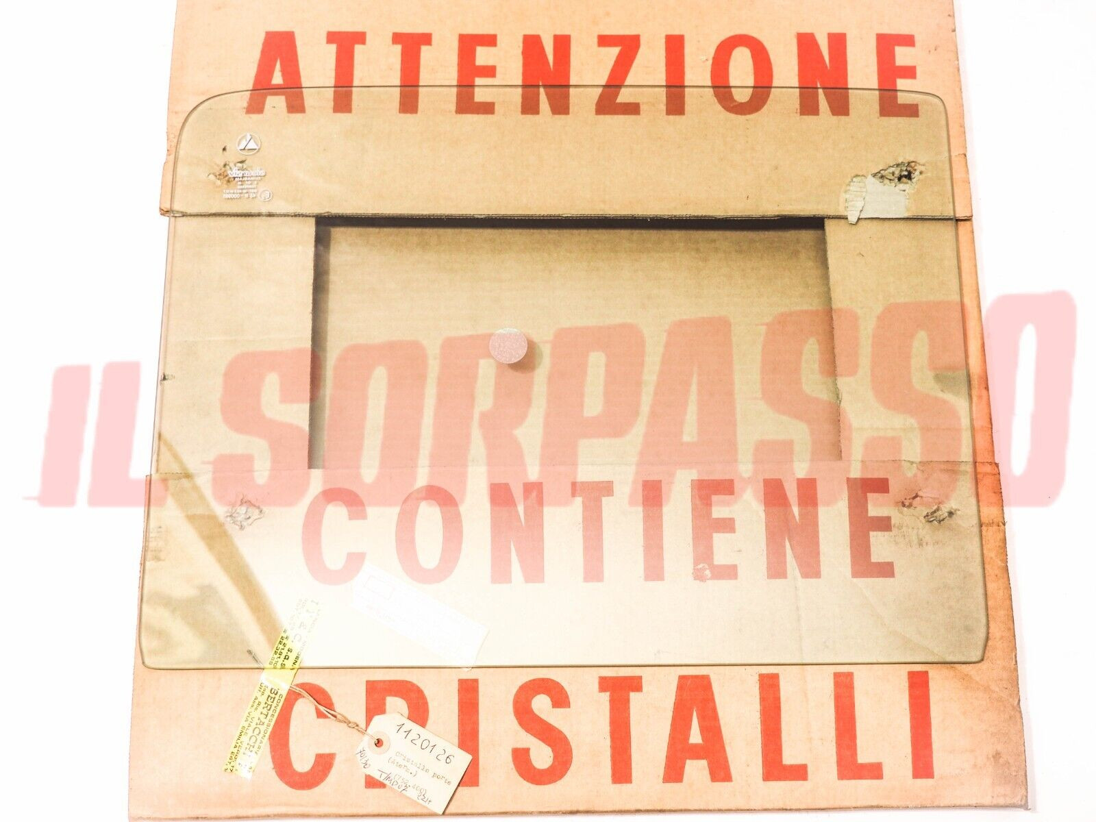 VETRO SCENDENTE PORTA DESTRA - SINISTRA AUTOBIANCHI A112 + ABARTH VERDE 1120126