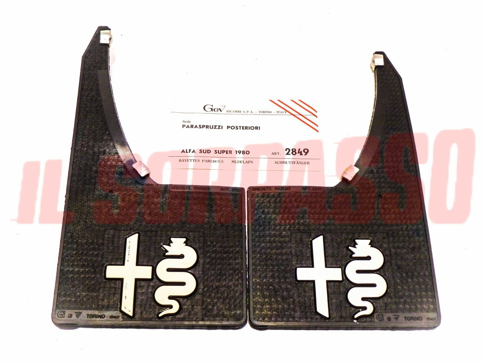 PARASPRUZZI PARAFANGHI POSTERIORI ALFA ROMEO ALFA SUD SUPER 80'  ORIGINALI