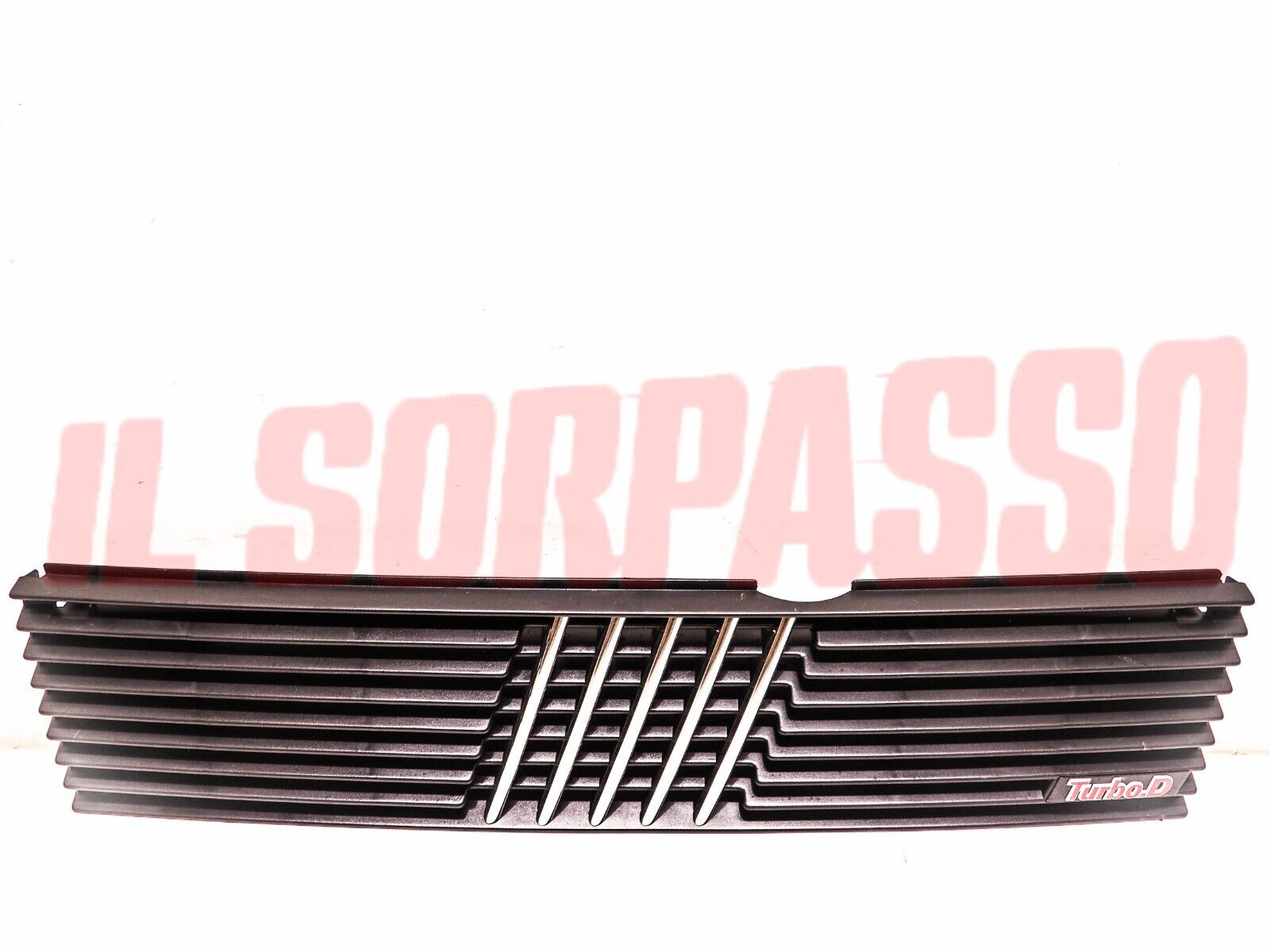 MASCHERINA + SCRITTA SIGLA GRIGLIA FIAT UNO TURBO D DIESEL ORIGINALE