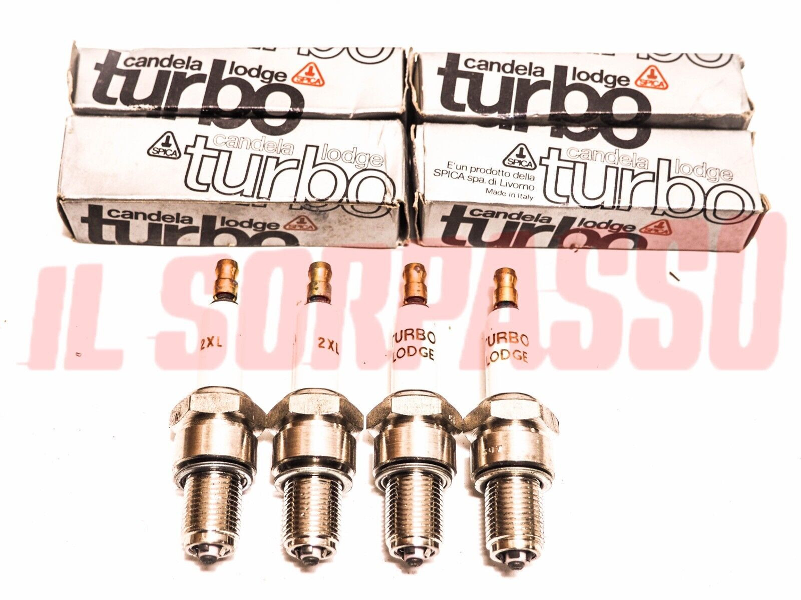 CANDELE LODGE 2XL ORIGINALI ALFA ROMEO 75 TURBO GIULIETTA ALFETTA TURBODELTA