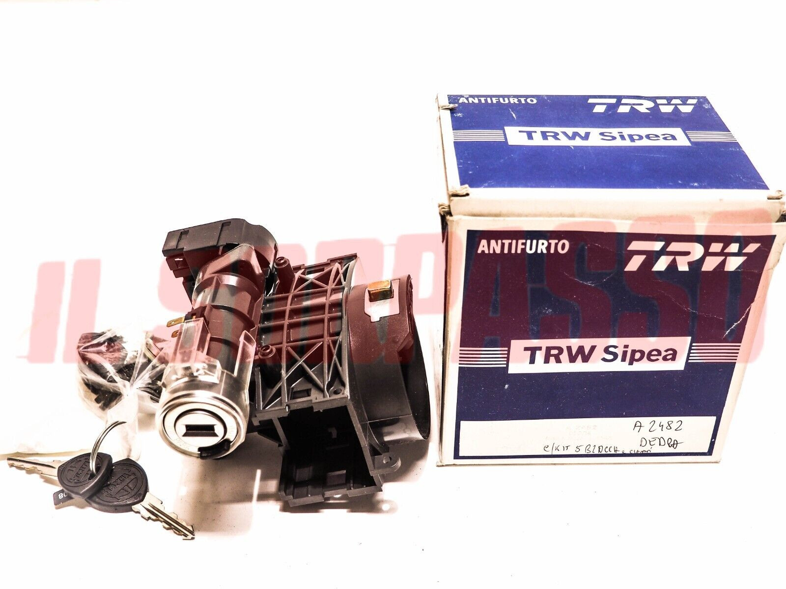 BLOCCASTERZO BLOCCHETTO ACCENSIONE CON CHIAVI LANCIA DEDRA ORIGINALE SIPEA