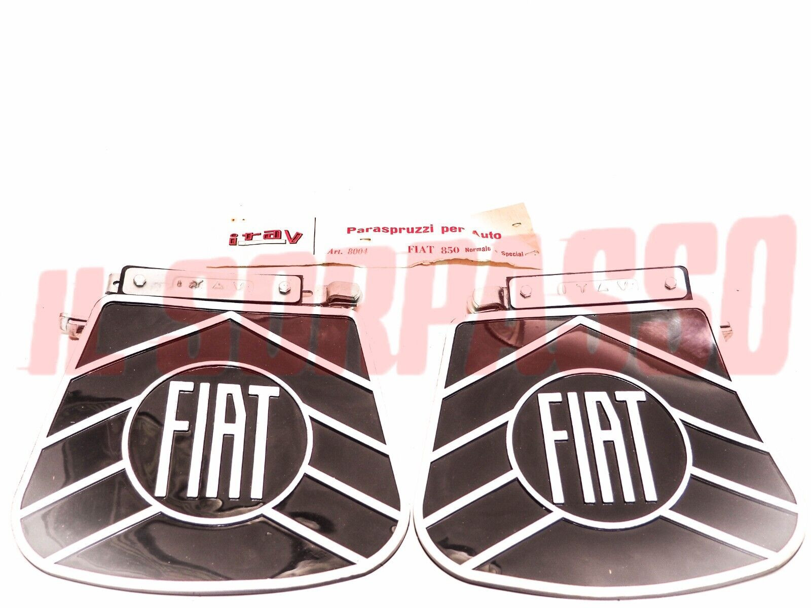 PARASPRUZZI PARAFANGHI POSTERIORI FIAT 850 BERLINA - SPECIAL ORIGINALI NERI