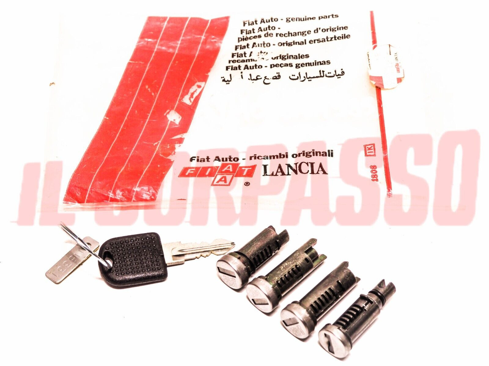 IMPARIGLIO MANIGLIE PORTA CON STESSA CHIAVE AUTOBIANCHI Y10 + TURBO ORIGINALI