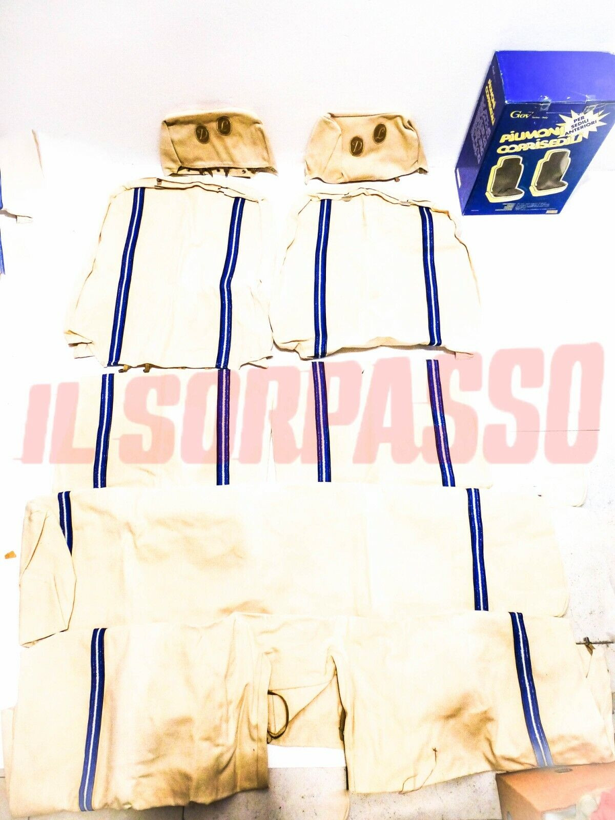 FODERE TAPPEZZERIA COPRI SEDILI ALFA ROMEO ALFETTA 2000 82-83 ORIGINALI