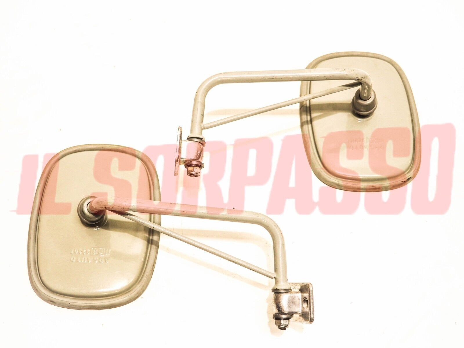 SPECCHI RETROVISORI DESTRO SINISTRO FIAT 600 T 850 PULMINO 238 CAMPAGNOLA GRIGI