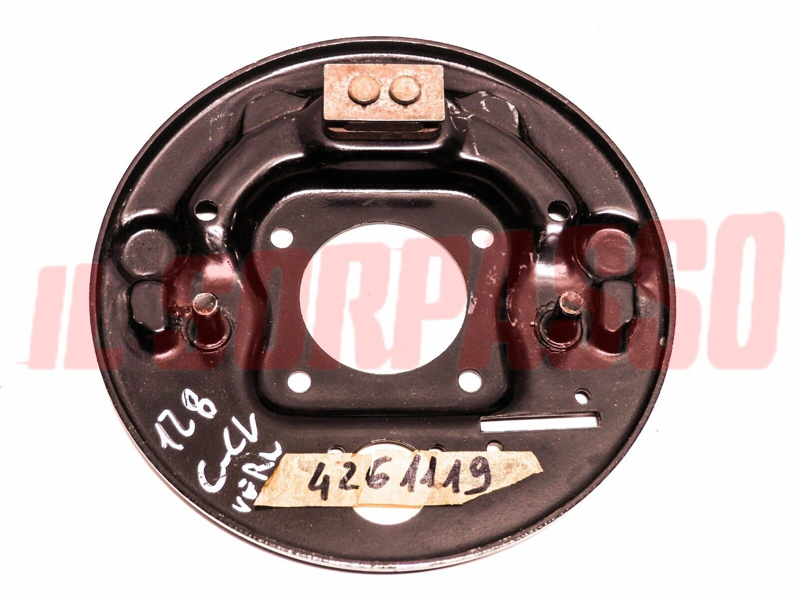 PIATTO FRENO POSTERIORE DESTRO PORTA GANASCE FIAT 128 127 SPORT AUTOBIANCHI A112