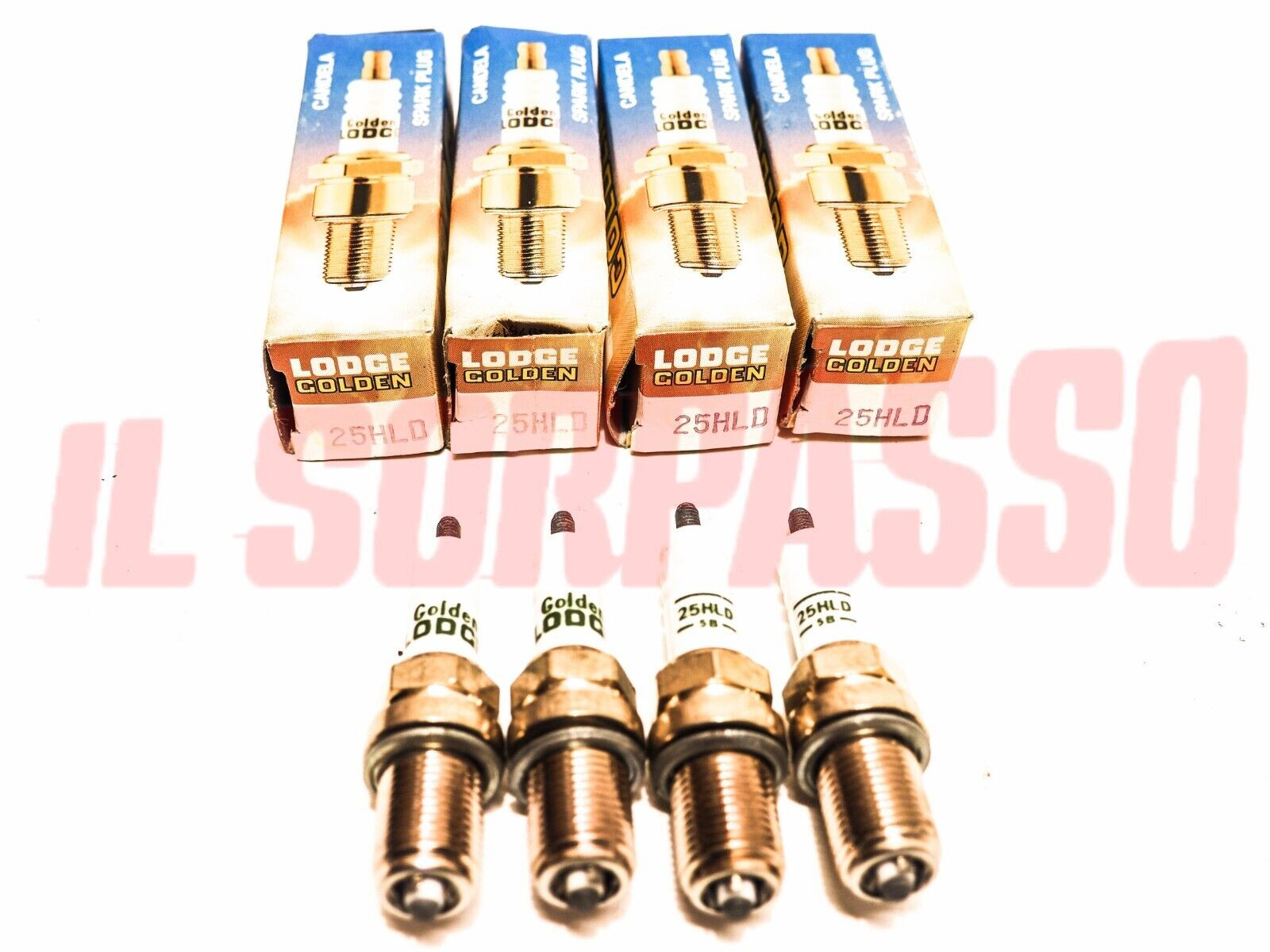 CANDELE LODGE 25HLD ORIGINALI ALFA ROMEO 75 + 33 TWIN SPARK ORIGINALI